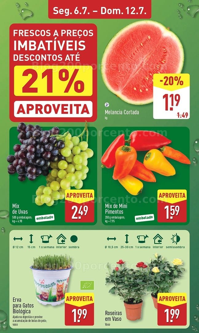 Antevisão Folheto ALDI Promoções de 6 a 12 julho